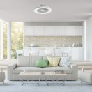 Rábalux 71332 Dalfon 48,5x14cm, 2400lm, távirányítós, 3000-6500K, fényerőszabályzós, 5 sebbességfokozatban állítható ventilátoros lámpa