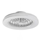 Rábalux 71333 Dalfon 48,5x14cm, 3500lm, távirányítós, színváltós, 3000-6500K, fényerőszabályzós, 5 sebbességfokozatban állítható ventilátoros lámpa