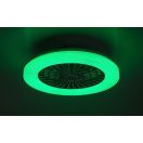 Rábalux 71333 Dalfon 48,5x14cm, 3500lm, távirányítós, színváltós, 3000-6500K, fényerőszabályzós, 5 sebbességfokozatban állítható ventilátoros lámpa