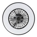 Rábalux 71334 Dalfon 54x14cm, 2100lm, távirányítós, 3000-6500K, fényerőszabályzós, 5 sebbességfokozatban állítható ventilátoros lámpa