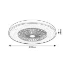Rábalux 71334 Dalfon 54x14cm, 2100lm, távirányítós, 3000-6500K, fényerőszabályzós, 5 sebbességfokozatban állítható ventilátoros lámpa