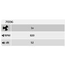 Rábalux 71336 Dalfon 48x14cm, 2200lm, távirányítós, WIFI, 3000/4000/6000K, fényerőszabályzós ventilátoros lámpa