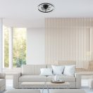 Rábalux 71337 Fanfy 50x14cm, 2200lm, távirányítós, WIFI, 3000/4000/6000K, fényerőszabályzós, ventilátoros lámpa