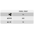 Rábalux 71337 Fanfy 50x14cm, 2200lm, távirányítós, WIFI, 3000/4000/6000K, fényerőszabályzós, ventilátoros lámpa