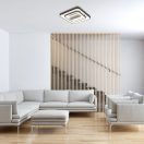 Rábalux 71341 Aireon 48x16cm, 2200lm, távirányítós, WIFI, 3000/4000/6000K, fényerőszabályzós, ventilátoros lámpa