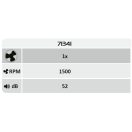 Rábalux 71341 Aireon 48x16cm, 2200lm, távirányítós, WIFI, 3000/4000/6000K, fényerőszabályzós, ventilátoros lámpa