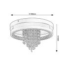 Rábalux 71352 Maribell 30x16cm, 1000lm, 3000/3500/4000K mennyezeti lámpa