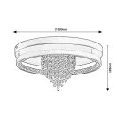 Rábalux 71353 Maribell 40x18,5cm, 1450lm, 3000/3500/4000K mennyezeti lámpa