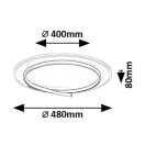 Rábalux 71366 Niloo 48x8cm, 2600lm, 4000K mennyezeti lámpa