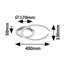 Rábalux 71368 Kerstin 40x33x5cm, 1800lm, 3000K mennyezeti lámpa