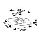 Rábalux 71372 Ottavia 47x50x7,5cm, 2300lm, 3000K mennyezeti lámpa