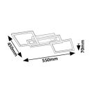 Rábalux 71382 Ellinor 45x55x7cm, távirányítós, fényerőszabályzós, 3700lm, 3000-6500K mennyezeti lámpa