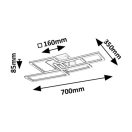 Rábalux 71389 Drusus 35x70x8,5cm, távirányítós, fényerőszabályzós, 3050lm, 3000-6500K mennyezeti lámpa