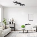 Rábalux 71390 Fatma 100x33x7cm, távirányítós, fényerőszabályzós, 3500lm, 3000-6500K mennyezeti lámpa