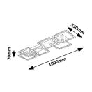 Rábalux 71390 Fatma 100x33x7cm, távirányítós, fényerőszabályzós, 3500lm, 3000-6500K mennyezeti lámpa