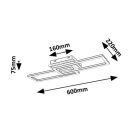Rábalux 71393 Ramin 22x60x7,5cm, távirányítós, fényerőszabályzós, 2610lm, 3000-6500K mennyezeti lámpa