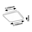Rábalux 71399 Serkan 35x7,5cm, távirányítós,színváltós, fényerőszabályzós, 2600lm, 3000-6500K mennyezeti lámpa