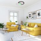 Rábalux 71402 Stavros 58x40x8cm, távirányítós,színváltós, fényerőszabályzós, 2660lm, 3000-6500K mennyezeti lámpa