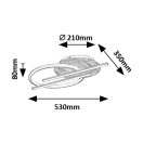 Rábalux 71404 Arash 53x35x8m, 2200lm, 3000/4000/6500K mennyezeti lámpa
