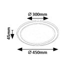 Rábalux 71406 Golwen 45x4,5m, távirányítós,színváltós, fényerőszabályzós, 1550lm, 3000-6500K mennyezeti lámpa
