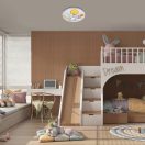 Rábalux 71409 Hopply 37,5x5,5cm, 1320lm, 3000K gyerek szobába illő mennyezeti lámpa