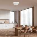 Rábalux 71422 Alenzo 29x6,5cm, 1600lm, 3000/4000/6000K, IP44, háttérvilágításos mennyezeti lámpa