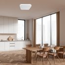 Rábalux 71423 Alenzo 42x6,5cm, 2350lm, 3000/4000/6000K, IP44, háttérvilágításos mennyezeti lámpa