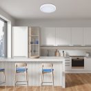 Rábalux 71431 Alenzo 42x6,5cm, WIFI, Bluetooth, színváltós, fényerőszabályzós, 2450lm, 3000/4000/6000K, IP44, háttérvilágításos mennyezeti lámpa