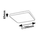 Rábalux 71432 Alenzo 29x6,5cm, 1450lm, 3000/4000/6000K, IP44, háttérvilágításos mennyezeti lámpa