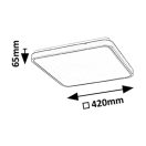 Rábalux 71433 Alenzo 42x6,5cm, 2270lm, 3000/4000/6000K, IP44, háttérvilágításos mennyezeti lámpa