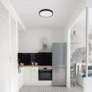 Rábalux 71437 Alenzo 35,5x6,5cm, 1500lm, 3000/4000/6000K, IP44, háttérvilágításos mennyezeti lámpa