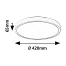 Rábalux 71439 Alenzo 42x6,5cm, 2300lm, 3000/4000/6000K, IP44, háttérvilágításos mennyezeti lámpa