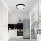 Rábalux 71441 Alenzo 42x6,5cm, WIFI, Bluetooth, színváltós, fényerőszabályzós, 2380lm, 3000/4000/6000K, IP44, háttérvilágításos mennyezeti lámpa mennyezeti lámpa