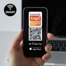 Rábalux 71441 Alenzo 42x6,5cm, WIFI, Bluetooth, színváltós, fényerőszabályzós, 2380lm, 3000/4000/6000K, IP44, háttérvilágításos mennyezeti lámpa mennyezeti lámpa