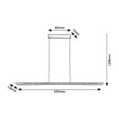 Rábalux 72026 Norael 100x120cm, 2600lm, 3000K függesztett lámpa