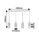 Rábalux 72039 Fumea 100x120cm, 4xE27 függesztett lámpa