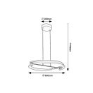 Rábalux 72149 Adalind 60x150cm, 2200lm, 3000K függesztett lámpa