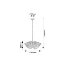 Rábalux 72150 Revan 40x120cm, 1xE27 függesztett lámpa