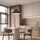 Rábalux 72164 Linavo 52x120cm, újrahasznosított filc búrás, 1xE27 függesztett lámpa