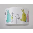 Rábalux 72166 Flappy 28x80cm nyuszi mintás 1xE27 függeszték