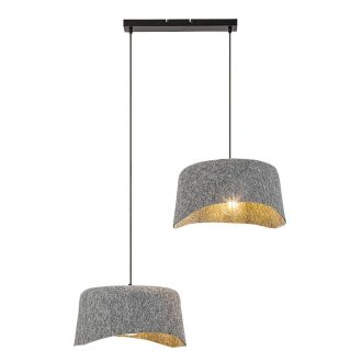   Rábalux 72190 Farelia 73x120cm, újrahasznosított filc búrás, 2xE27 függesztett lámpa