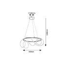 Rábalux 72191 Montema 60x120cm, 4480lm, 4000K függesztett lámpa