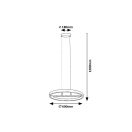 Rábalux 72221 Thric 60x120cm, 3500lm, 3000K függesztett lámpa