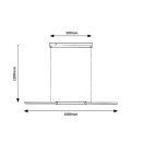 Rábalux 72231 Sindri 108x120cm, 2050lm, 3000/4000K függesztett lámpa