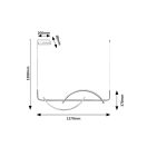 Rábalux 72233 Jarnelle 127x120cm, 2450lm, 3000K függesztett lámpa