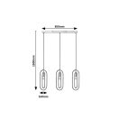 Rábalux 72264 Rovier 85x150cm, 3xE27 függesztett lámpa