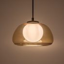 Rábalux 72273 Elowen 25x150cm, 1xG9, dupla üveg búrás függesztett lámpa