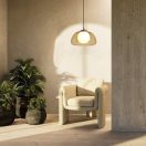 Rábalux 72273 Elowen 25x150cm, 1xG9, dupla üveg búrás függesztett lámpa