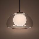 Rábalux 72274 Elowen 25x150cm, 1xG9, dupla üveg búrás függesztett lámpa