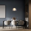 Rábalux 72274 Elowen 25x150cm, 1xG9, dupla üveg búrás függesztett lámpa